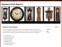 Tablet Screenshot of delawareclockrepairs.com